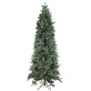 Santa's Own 9 And 9.5 Feet Tall>9' Pre-Lit Slim Fresh Cut Carolina Frasier Artificial Christmas Tree - Multi-Color Lights