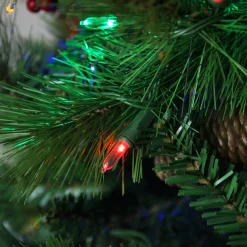 Northlight 7 And 7.5 Feet Tall></noscript>7' Pre-Lit Slim Mount Beacon Pine Artificial Christmas Tree - Multicolor Led Lights