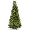 National Tree Company 10 To 14 Feet Tall>10' Pre-Lit Slim Natural Fraser Fir Artificial Christmas Tree, Clear Lights