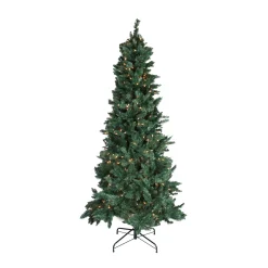 Northlight 9 And 9.5 Feet Tall>9' Pre-Lit Slim Pine Artificial Christmas Tree, Clear Lights