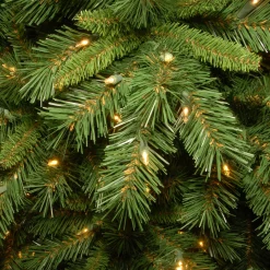 National Tree Company 10 To 14 Feet Tall></noscript>10' Pre-Lit Slim Tiffany Fir Artificial Christmas Tree, Clear Lights