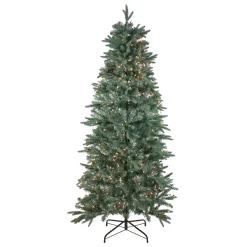 Northlight 6 And 6.5 Feet Tall>6.5' Pre-Lit Slim Washington Frasier Fir Artificial Christmas Tree - Clear Lights