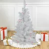 Northlight 3 And 3.5 Feet Tall>3' Pre-Lit Slim White Pine Artificial Christmas Tree - Pink Lights