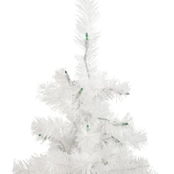 Northlight 3 And 3.5 Feet Tall></noscript>3' Pre-Lit Slim White Pine Artificial Christmas Tree - Green Lights