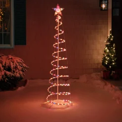Northlight Spiral Trees></noscript>6' Pre-Lit Spiral Christmas Tree - Multi Color Lights