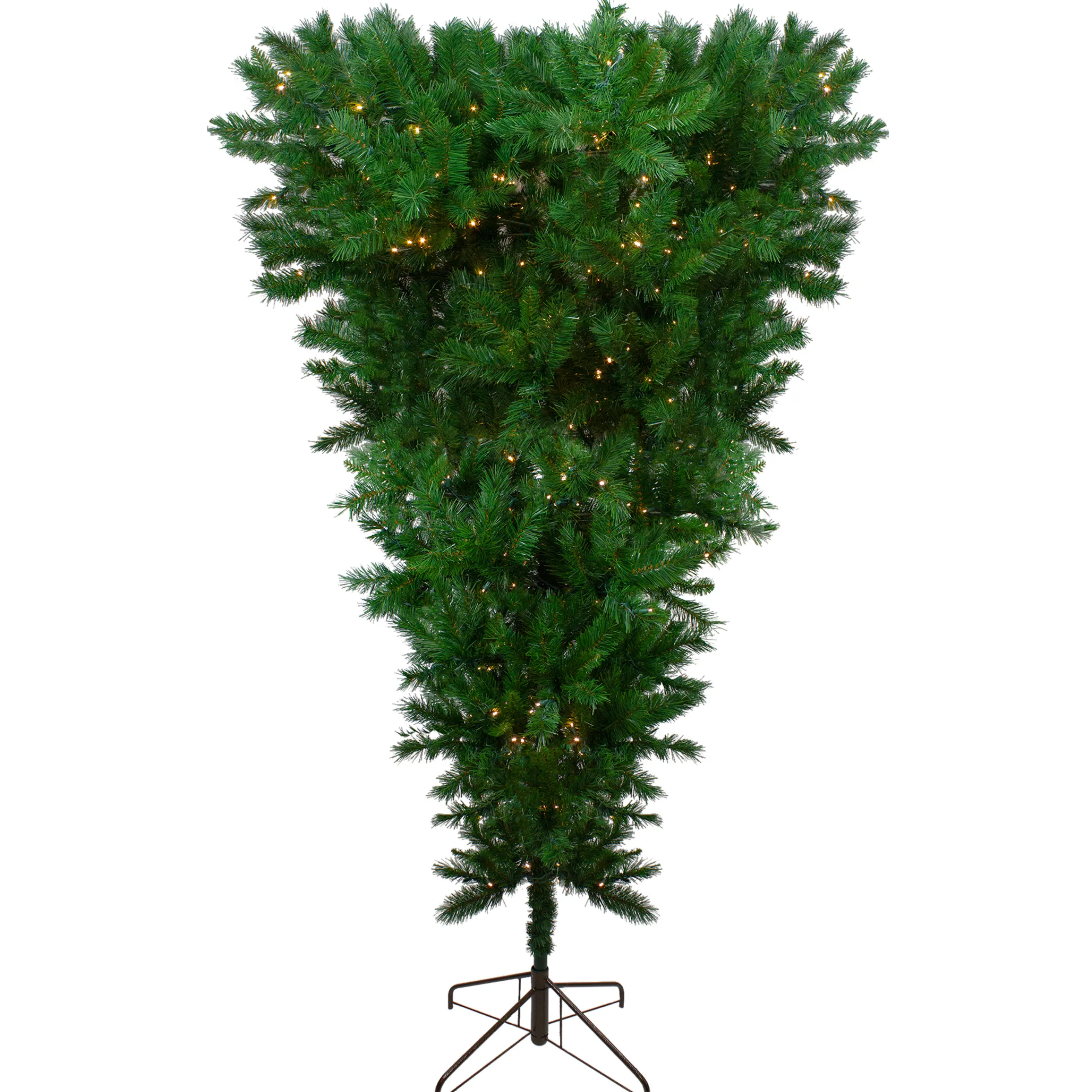 Northlight 9 And 9.5 Feet Tall>9' Pre-Lit Sugar Pine Artificial Upside Down Christmas Tree - Clear Led Lights