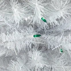 Northlight 4 And 4.5 Feet Tall></noscript>4' Pre-Lit White Artificial Christmas Tree, Green Lights