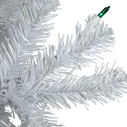 Northlight 4 And 4.5 Feet Tall></noscript>4' Pre-Lit White Artificial Christmas Tree, Green Lights