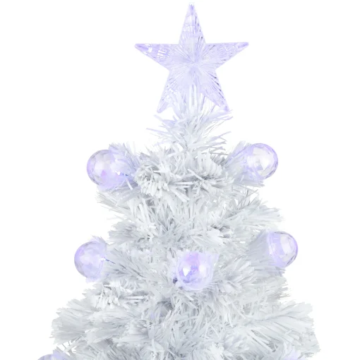 Northlight Fiber Optic Trees>3' Pre-Lit White Fiber Optic Artificial Christmas Tree, White Lights