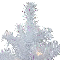 Northlight 2.5 Feet Tall And Smaller></noscript>2' Pre-Lit White Iridescent Pine Artificial Christmas Tree - Clear Lights