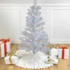 Northlight 3 And 3.5 Feet Tall>3' Pre-Lit White Iridescent Pine Artificial Christmas Tree - Multi Lights