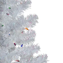 Northlight 3 And 3.5 Feet Tall></noscript>3' Pre-Lit White Iridescent Pine Artificial Christmas Tree - Multi Lights