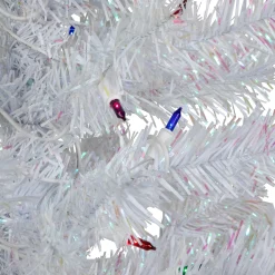 Northlight 3 And 3.5 Feet Tall></noscript>3' Pre-Lit White Iridescent Pine Artificial Christmas Tree - Multi Lights