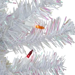 Northlight 3 And 3.5 Feet Tall></noscript>3' Pre-Lit White Iridescent Pine Artificial Christmas Tree - Multi Lights