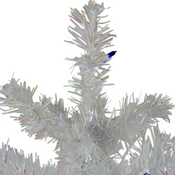 Northlight 3 And 3.5 Feet Tall></noscript>3' Pre-Lit White Medium Pine Artificial Christmas Tree - Blue Lights
