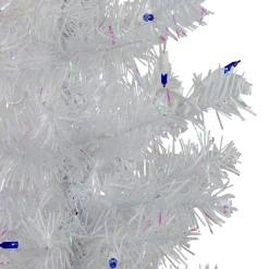 Northlight 3 And 3.5 Feet Tall></noscript>3' Pre-Lit White Medium Pine Artificial Christmas Tree - Blue Lights