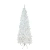 Northlight 7 And 7.5 Feet Tall>7.5' Pre-Lit White Pencil Pine Artificial Christmas Tree - Warm White Led Lights