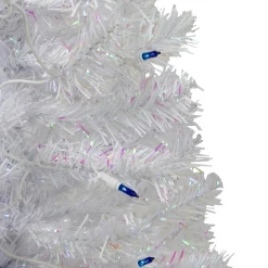 Northlight 2.5 Feet Tall And Smaller>2' Pre-Lit White Pine Artificial Christmas Tree - Blue Lights
