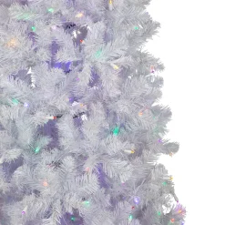 Northlight 7 And 7.5 Feet Tall></noscript>7.5' Pre-Lit White Winston Pine Artificial Christmas Tree, Multi Led Lights