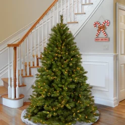 National Tree Company 6 And 6.5 Feet Tall>6.5' Pre-Lit Winchester Pine Artificial Christmas Tree, White Lights