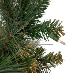 Northlight 4 And 4.5 Feet Tall></noscript>4.5' Pre-Lit Yorkshire Pine Pencil Artificial Christmas Tree, Clear Lights