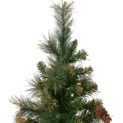 Northlight 4 And 4.5 Feet Tall></noscript>4.5' Pre-Lit Yorkshire Pine Pencil Artificial Christmas Tree, Clear Lights