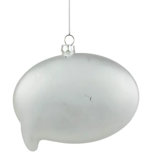 Northlight Gay & Lesbian Pride>4.75" Pride 'Love Is Love' Speech Bubble Glass Christmas Ornament