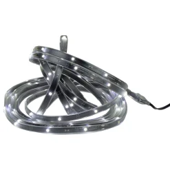 CC Christmas Decor 18' Pure White Led Outdoor Christmas Linear Tape Lighting - Black Finish