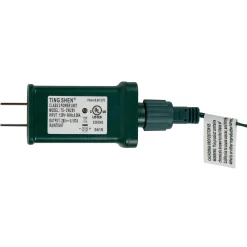 Hofert 200 Pure White Multi-Function Led M5 Mini Christmas Lights - 20.5 Ft Green Wire