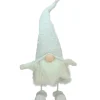 Gnomes*Northlight 24" Pure White Sparkling Saul Bobble Action Christmas Gnome