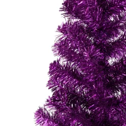 Northlight Purple Trees></noscript>4' Purple Artificial Tinsel Christmas Tree, Unlit