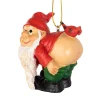 Outdoor Living and Style Fantasy & Sci Fi>2.5" Red And Beige Loonie Moonie Christmas Ornament