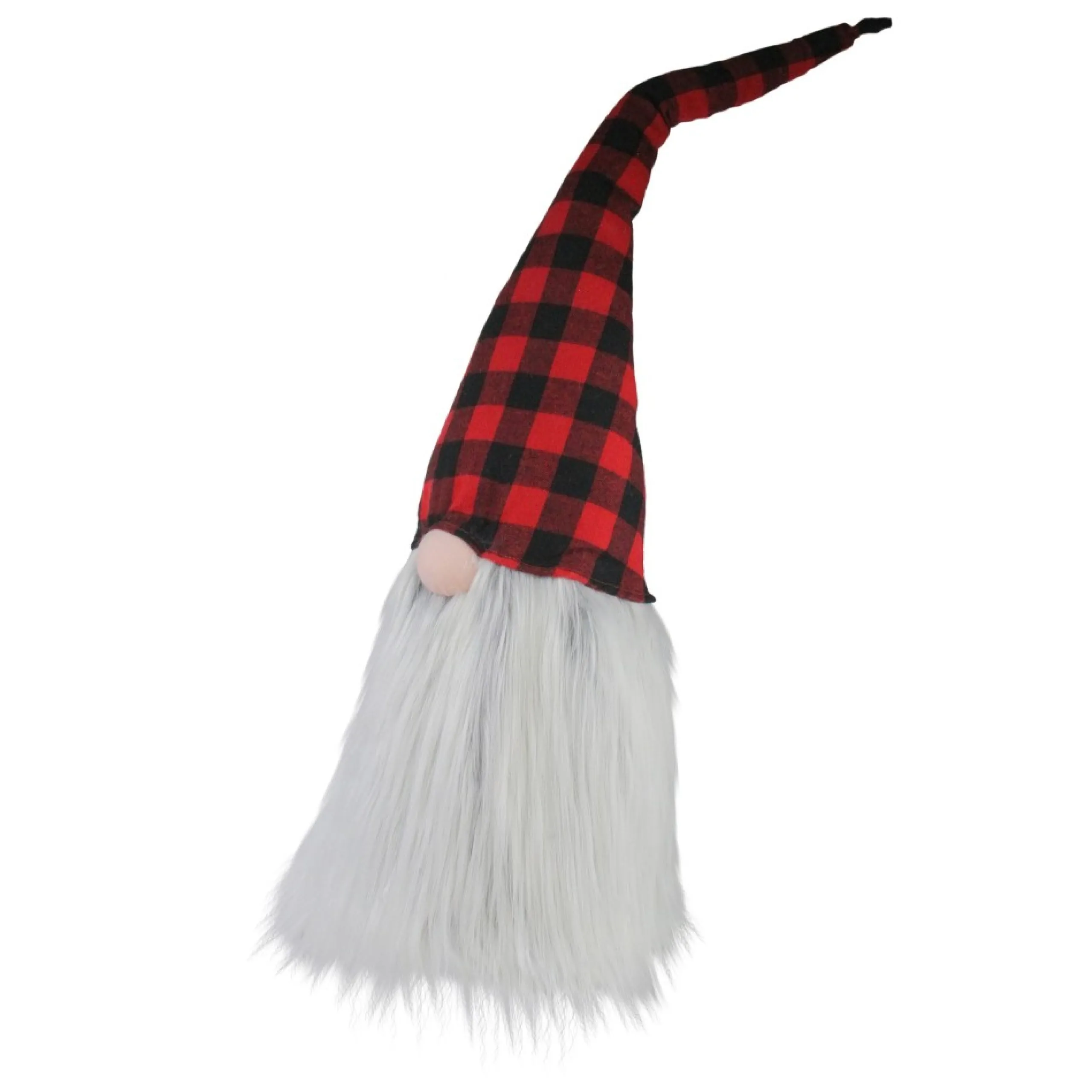 Gnomes*Northlight 28" Red And Black Buffalo Plaid Christmas Tabletop Gnome