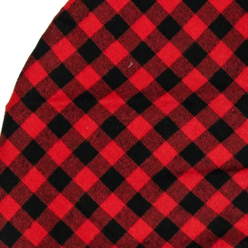 48 Inch And Smaller*Northlight 20" Red And Black Buffalo Plaid Mini Christmas Tree Skirt