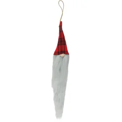 Northlight Fantasy & Sci Fi>20" Red And Black Plaid Hanging Christmas Gnome
