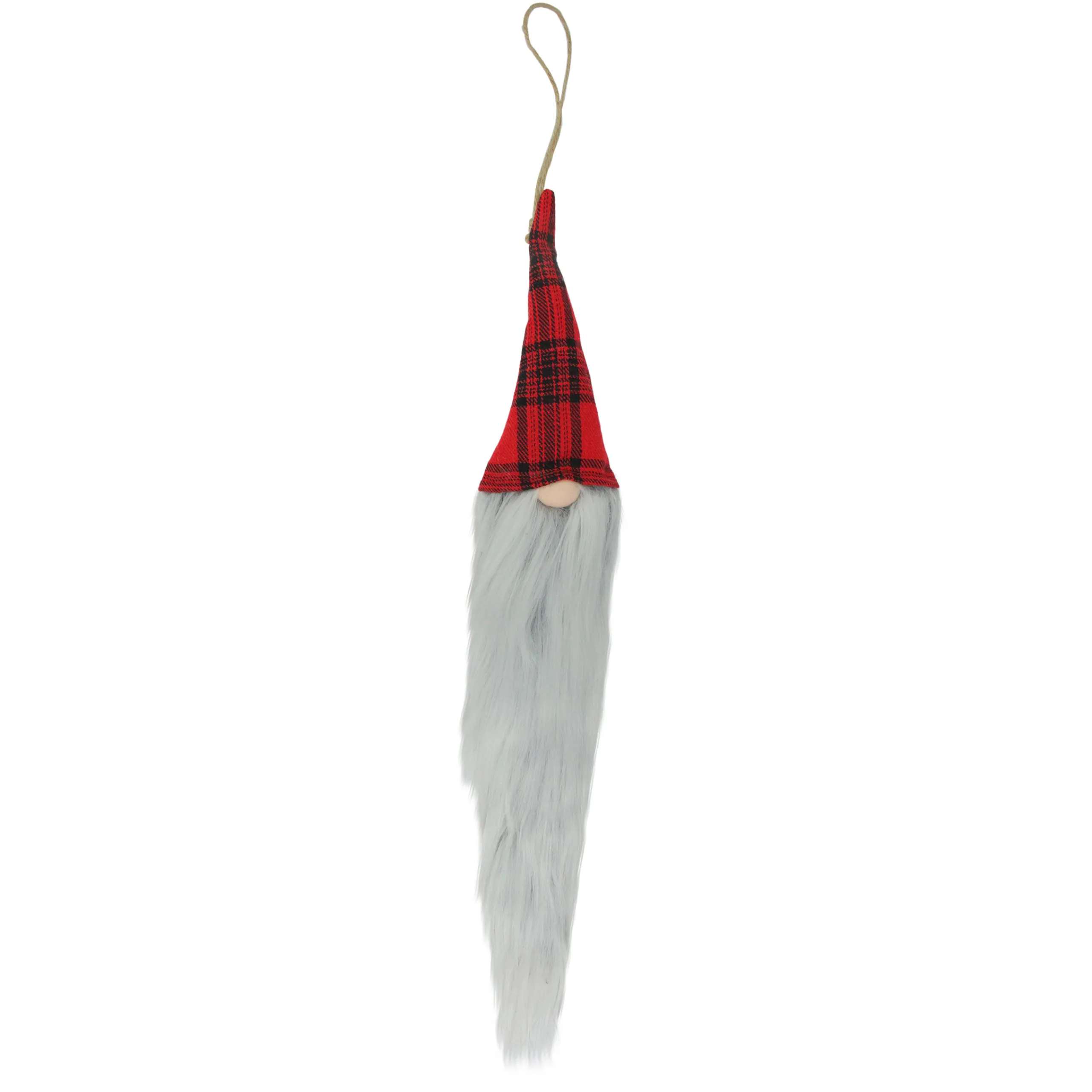 Northlight Fantasy & Sci Fi>20" Red And Black Plaid Hanging Christmas Gnome