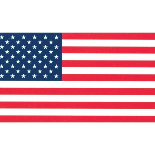 Contemporary Home Living 5" Red And Blue American Flag Magnet