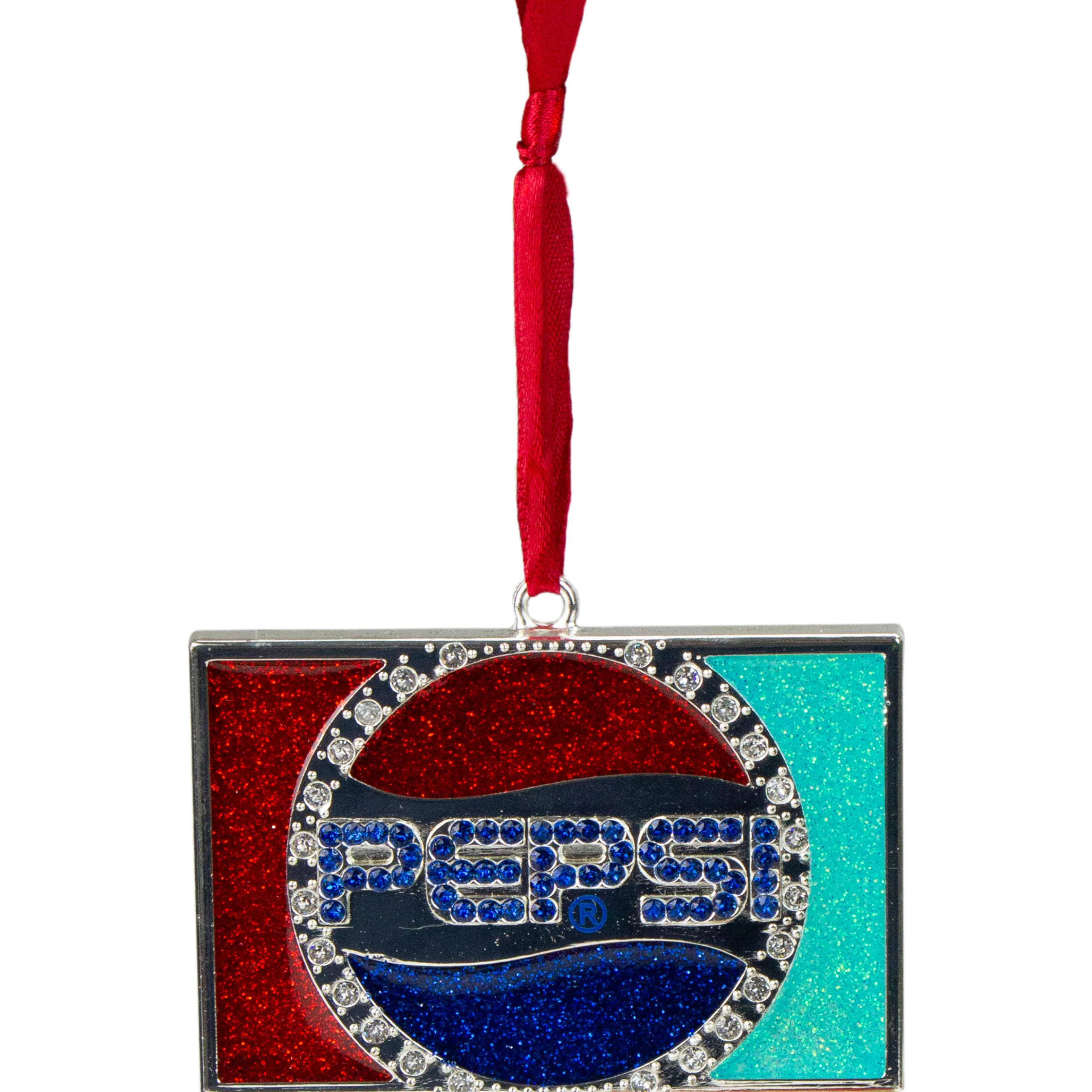 Northlight Licensed>3" Red And Blue Pepsi Globe Logo European Crystal Christmas Ornament