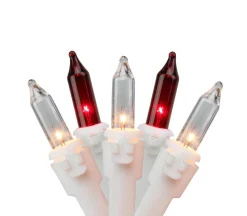 Northlight 150 Red And Clear Mini Icicle Christmas Lights - 8.75 Ft White Wire