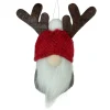 Northlight Fantasy & Sci Fi>5.25" Red And Gray Gnome With Antlers Christmas Ornament