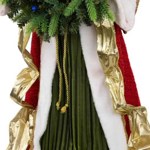Commercial*Northlight 3' Red And Green Angel Commercial Size Christmas Tree Topper, Unlit