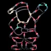 Window Decorations*Northlight 13" Red And Green Lighted Santa Christmas Silhouette Decoration