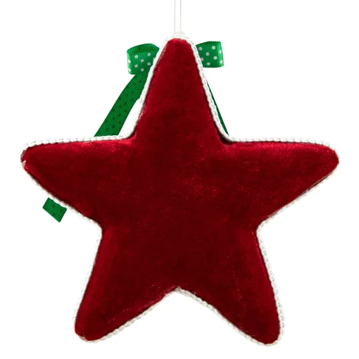 Northlight Stars>8" Red And Green Peppermint Star Christmas Ornament