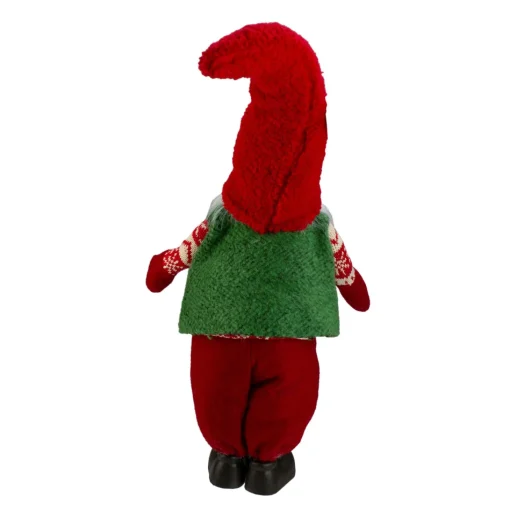 Gnomes*Northlight 23" Red And Green Santa Christmas Gnome Tabletop Figure
