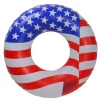 Swim Central 36" Red And White American Flag Patriotic Inflatable Swimming Pool Inner Tube