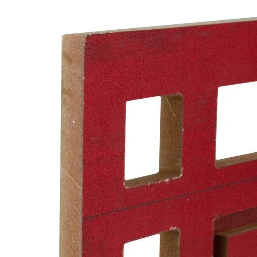 Signs & Plaques*Northlight 24" Red And White Merry Christmas Rectangular Carved Wooden Wall Sign
