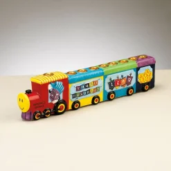Rite Lite 11.5" Red And Yellow Hand Painted Hanukkah Express Menorah
