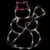 Window Decorations*Northlight 15" Red And Yellow Lighted Snowman Christmas Window Silhouette Decoration