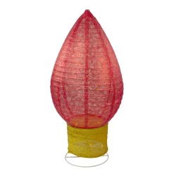 Commercial*Northlight 42" Red And Yellow Pre-Lit Led Twinkling Glitter Light Bulb Christmas Outdoor Decor