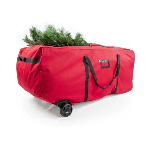 Tree Storage*Northlight 56" Red Ez Roller Christmas Tree Storage Bag With Wheels